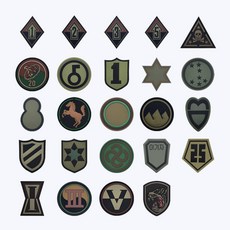 1기갑여단 실리콘 패치 - pvc 사단마크 군인가방 밀리터리 군복 군용 고무 벨크로 와펜 곰신 꽃신 약장액자