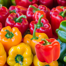 갓 수확한 파프리카 빨강 노랑, 1박스, 혼합(빨강노랑) 1kg