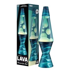 오리지널 Lava 램프 - 36.8cm(14.5인치) 야간 수영 클래식 리퀴드 모션 화이트 왁스 및 블루 아이템 #2095 (아마존 독점)