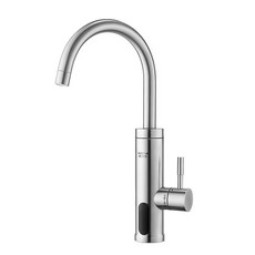 3000W 전기 무탱크 순간 온수 수도꼭지 주방용 온수기 냉수에서 온수로 빠르게 가열되는, 영국, 실버