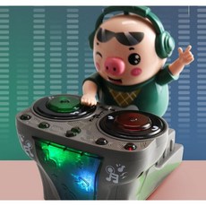 틱톡 인싸템 춤추는 DJ 디제이 디제잉 돼지 춤추는인형 댄싱머신 돼지 소장욕구, 전지판, DJ 돼지, 1개