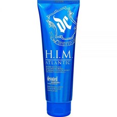 Devoted CreatiON 온s H.I.M Atlantic 태닝 로션 - 블루 색조 안티 오렌지 컬러 보정 브론저 오일 흡수 + 타투 보호 울트라 다크 포뮬러 241g(8.