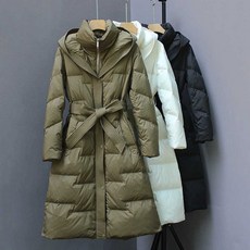 트렌치점퍼 폭스퍼롱패딩 벨트롱패딩 겨울 퀄팅코트, 상세 페이지 참고, XXL 브라운