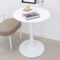 러블리 화이트 원형테이블 카페 거실 2인 티테이블 600