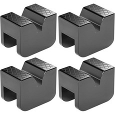 4개 세트 원형 잭 스탠드 패드 차량 유형한 범용 어댑터 플로어 고무 핀치 웰드 측면 프레임 레일 보호대, 검정 x 4개, 잭 스탠드용