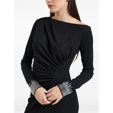 리우조 비즈 긴소매 드레스