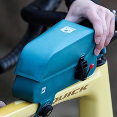 自行車磁吸上管包 防水休閒公路超輕車前包 破風上管包 公路車前樑包 山地騎行包 防水鞍包 騎行裝備 自行車上管包, K33天藍色磁吸上管包, 1個