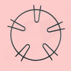 원형 철제 받침 가스레인지 버너 보조기구 주방용품 캠핑 야외조리 안전받침대, 1개, 장작버너받침대