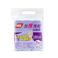 楓康 加厚強韌垃圾袋，加厚不易破，強韌防滲漏，超商最多一次6捲, 1個, 大54張, 1L