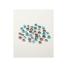 퀼트스타 컬러 플라스틱 도트단추 15mm_아이스민트, 1세트, 아이스민트