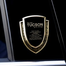 TN 더뉴투싼 페이스리프트 쉴드 레이저 각인 엠블럼 간편부착 호환 익스테리어 튜닝 레터링 몰딩, 실버(1P)