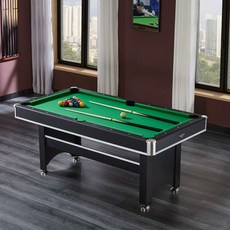 포켓볼 당구대 접이식 홈파티 테이블 업소 다이 실내, 1.83m 클래식 그린, 1개