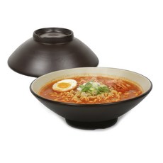 로코 업소용 투톤 멜라민 대형 면기 짬뽕 그릇 지름 20cm