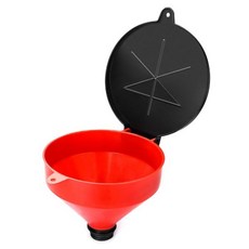 QWORK 4쿼터 잠금식 드럼 깔때기 탈착식 스크린 필터 2인치 BSP 어댑터 안전 플라스틱 오일 깔때기 55갤런 스틸 또는 폴리 드럼용 폴리에틸렌, 1 Pack, 1개