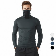 [GIVON] 기본 남성용 4COLOR UPF 50+ 슬림 안면 마스크 터틀넥 티셔츠 / DCT118
