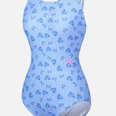 레노마수영복 여성 블루 캔디팝X자형 실내수영복_IC