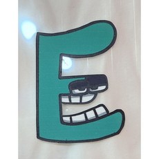 쏘하 알파벳로어 E 우레탄 전사지, 1개