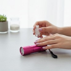 초소형 UV LED 젤네일 큐어링기 휴대용 셀프 네일 램프 무선 타입, 2-핀큐어램프-실버, 1개, 단일상품1