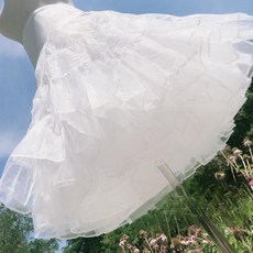 패티코트 캉캉속치마 A라인 공주 이너스커트 레이스