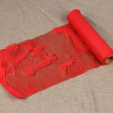 크라프트포장지 친환경포장재 버퍼 완충제 벌집포장지 선물, 1개, 레드 30cmx5m 롤