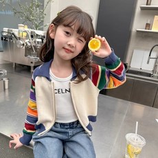 賣場優選新款可愛童裝女童毛衣女童毛衣外套薄春秋款2025新款洋氣時髦秋季兒童針織開衫女孩秋裝