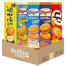 갑과자5종 나 치즈크림 + 국희 땅콩샌드 + 다이제샌드 (우도땅콩 + 바닐라 + 초코), 1개