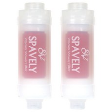 SPAVELY 스파블리 비타민 샤워필터, 2개, 로즈