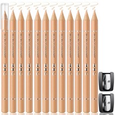 Noerrors 이발사 펜슬 베이지 스킨 톤 매직 헤어라인 연필 세트 수염 가이드 펜 샤프너 이발소 분필 포함 라인업 엣지 헤어 디자인 쉐이핑 트레이스 메이크업 도구 남성용