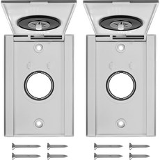 HASME 775595V3W 중앙 진공 흡입구 밸브 교체 모든 직접 연결 호스에 적합 18H x 3 716W 1 12ID 2팩