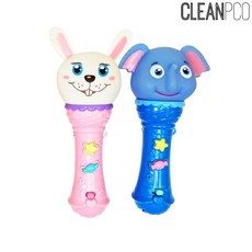 마이크장난감 동물캐릭터마이크 스피커휴대폰연결사용, 토끼