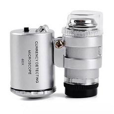 KS優品 嘉義縣出貨 60倍LED顯微鏡 高倍數 放大鏡 紫光驗鈔燈 攜帶 珠寶玉石放大鏡 教學觀察 袖珍 放大鏡, 60倍迷你顯微鏡