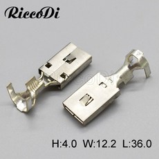 5Pcs G369 AMP Deutsch 자동차 커넥터 9.5MM 핀 고전류 구리 암 크림프 배선 터미널 DJ6228A-E9.5 x 1.2E