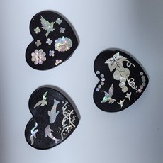 자개스마트톡(하트형 5인키트) 자개공예만들기DIY 자개수업, 반제.자개.코팅액