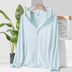 여성 자외선차단 (스카이) 여름 후드집업(XL) 썸머룩