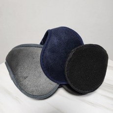 군대 극세사털 두툼한 방한 귀도리, 그레이