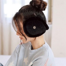 겨울귀마개 겨울 털 귀마개 남자 여자 양털 방한 귀도리, 그레이