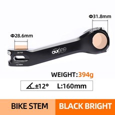 OUO 자전거 줄기 7075 180MM CNC 170 6도 DOWNSTEM 테이블 31 테이크아웃 8MM 17 핸들 알루미늄 160 MTB, 31 8x160mm stem 12