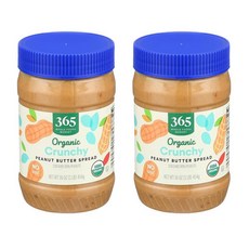 365 홀푸드마켓 크런치 땅콩버터 454g, 2개