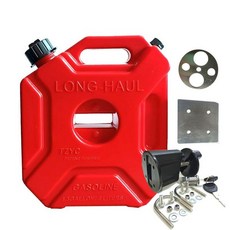등유 휴대용 카라반 석유통 6L 비상 경유 기름통 통 캔 차박 캠핑, U. 5L 레드  도난방지 브라켓  사각 개스