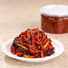 셰프애찬 국내산 꼬들한 무말랭이 아삭한 쪽파 고춧잎 제주 파말랭이 무침, 1개, 400g