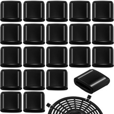 Mabor 20Pcs 에어프라이어 고무 범퍼 비 보호 커버 팁 실리콘 조각 액세서리 그릴 팬 피트 탭 블랙