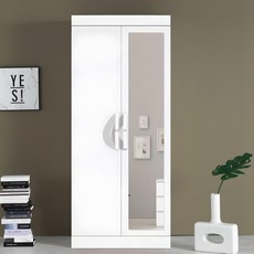 국내제작 직접배송 거울형 이느낌 810 긴문장 장롱 이불장 양복장, 화이트