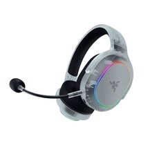 Razer 雷蛇 Barracuda X Chroma 梭魚 無線耳機 Phantom 白 雙模連線 電競耳機 雷蛇耳機, 透明, 主商品+黑色耳機架