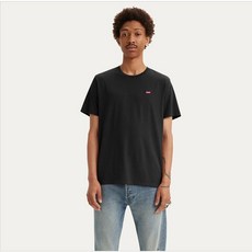 [백화점 정품] 리바이스 남녀공용 스몰로고 기본 반팔 티셔츠 블랙 56809-0025