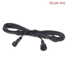 저주파 내마모성 휴대용 태양 스포트라이트 방수 코드 익스텐션 케이블, 1개, 색상: 3. 22 pin 5m