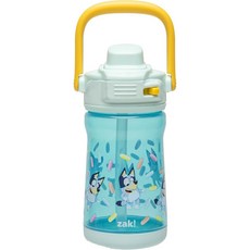 啵比小舖 美國zak! Beacon 兒童防漏吸管水瓶/水壺, 1個, Bluey, Bluey, 12 oz (350 ml)