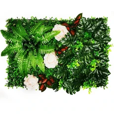 인테리어 식물 조화 홈 장식 인공 식물 잔디 잔디 가짜 장식 벽 식물 정원 야외 인테리어 장식, 02 picture color