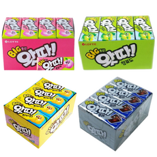 롯데제과 왓따 23g 콜라 16개 + 망고 16개 + 청포도 16개 + 복숭아 16개, 1세트