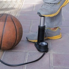 액티브 공기압 자전거발펌프(블랙)/ 자전거펌프 완구, 1개