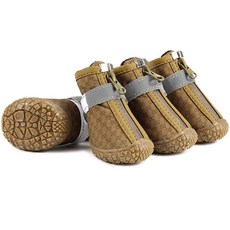 우기펫 강아지 신발, 1개, 라이트브라운(방수)